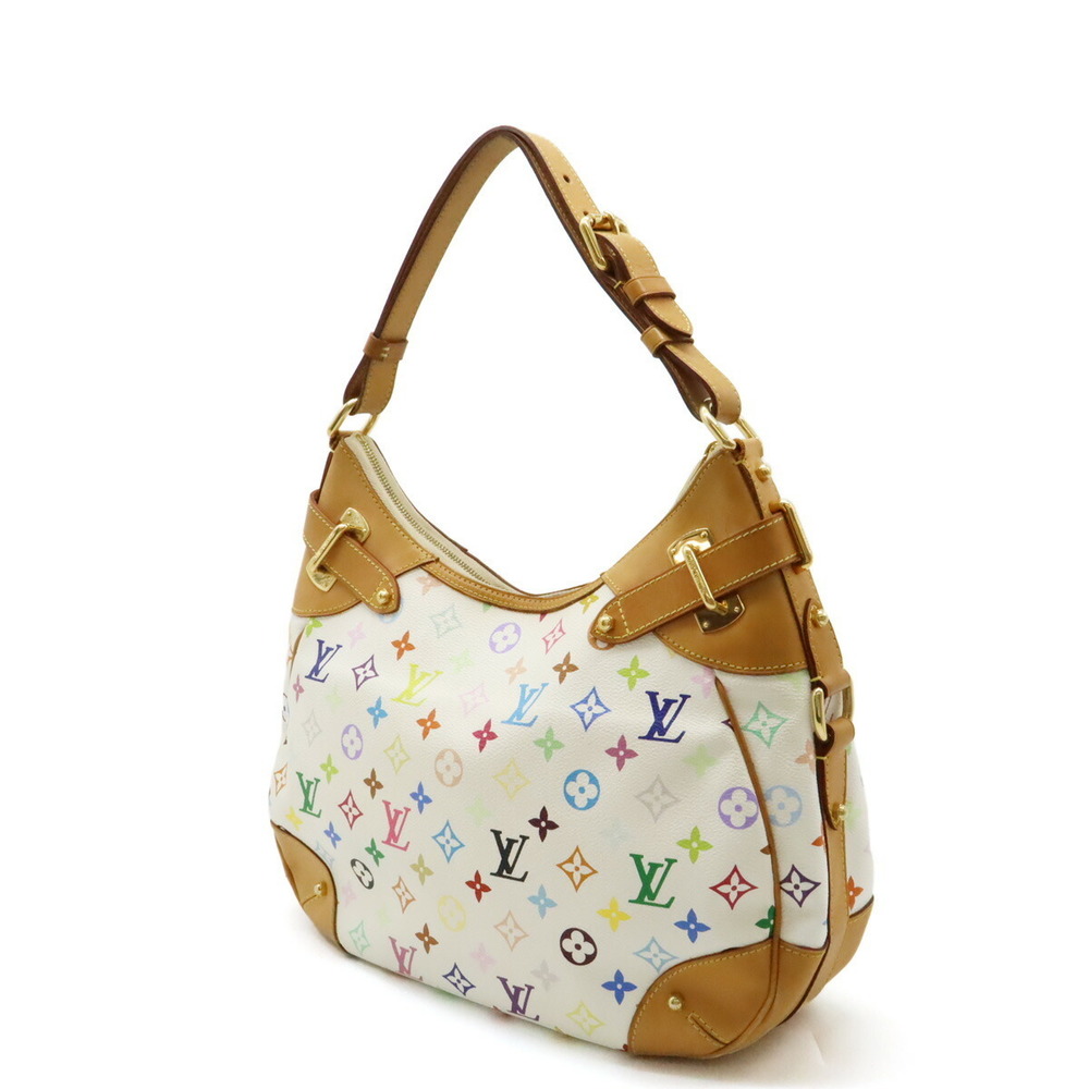 Louis Vuitton Greta Shoulder Blanc White Multicolor Bag